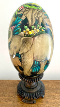 Large Hand Painted Bali Elephants 1 Egg