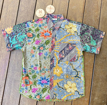 Vintage Batik Adults Button Up Shirts - Medium