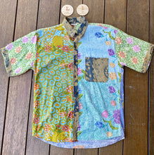 Vintage Batik Adults Button Up Shirts - Large